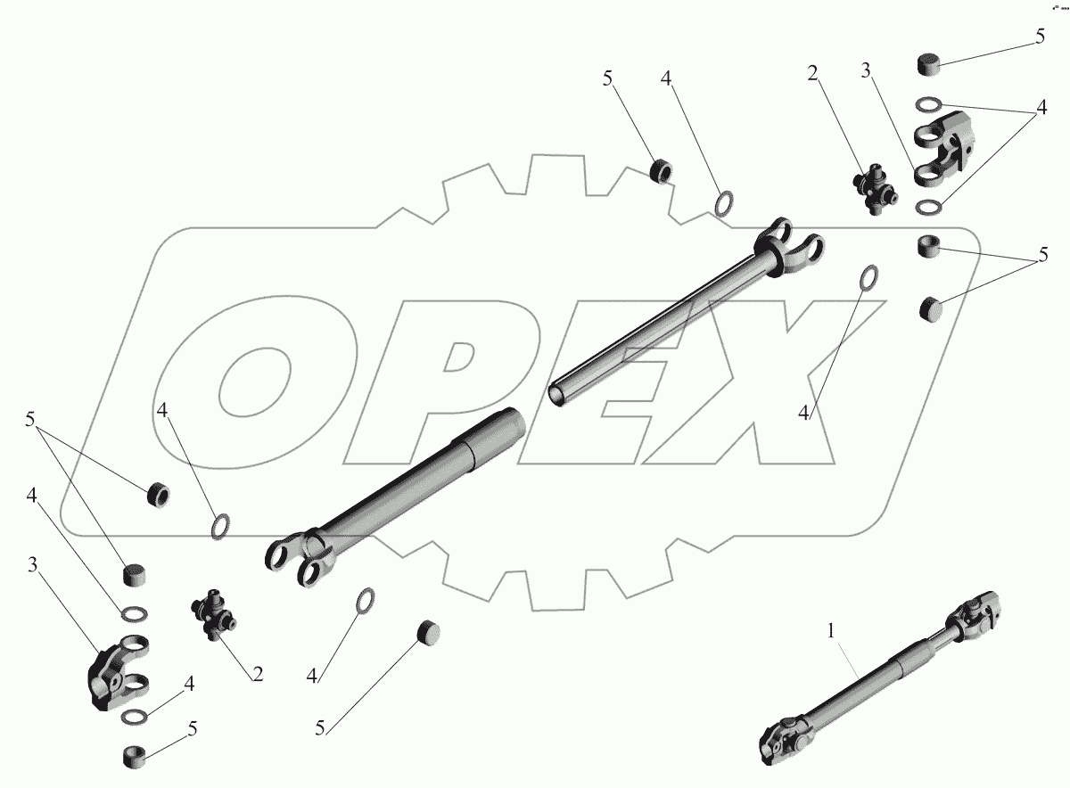 Вал нижний 5336-344450-11