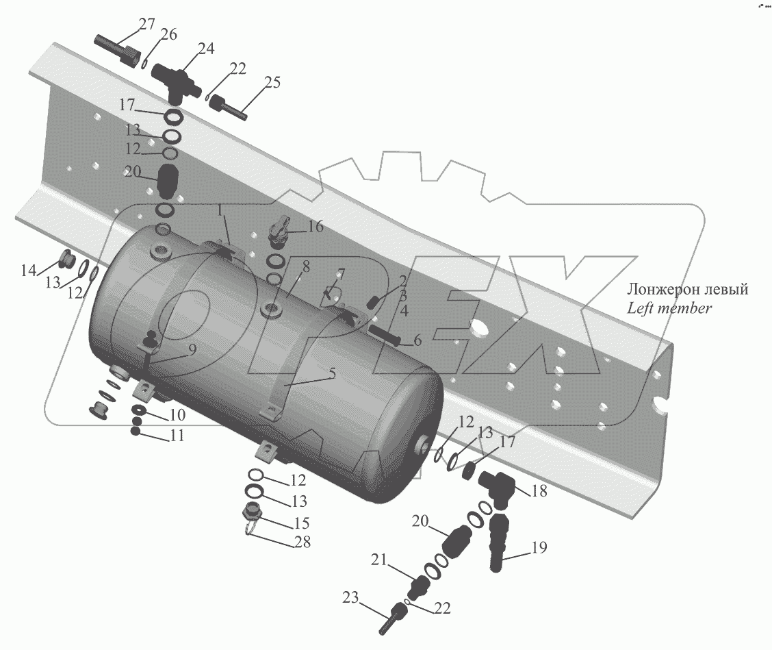Установка ресивера 551608-3513005