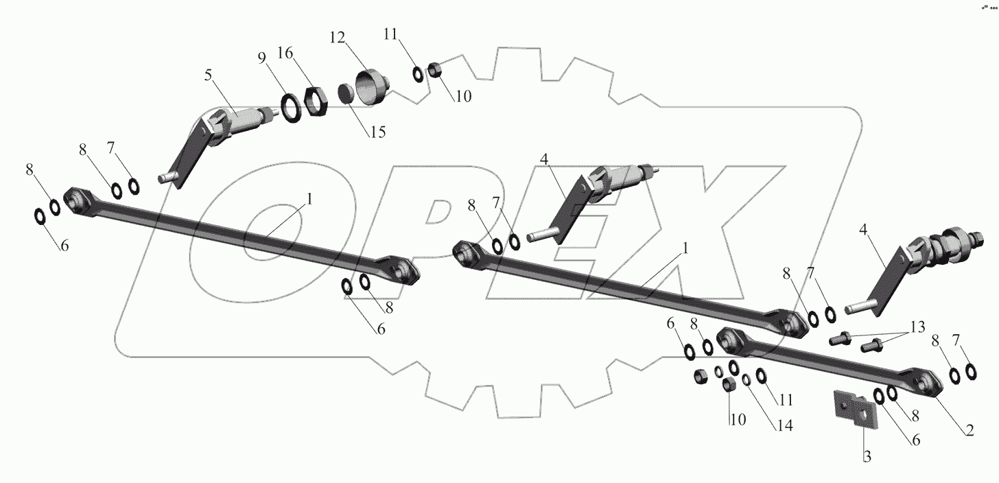 Привод стеклоочистителя 64221-5205500-010