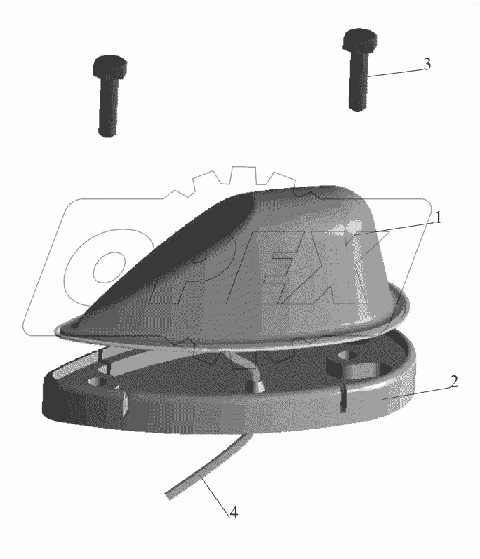 Установка фонарей автопоезда 64221-3700099-10