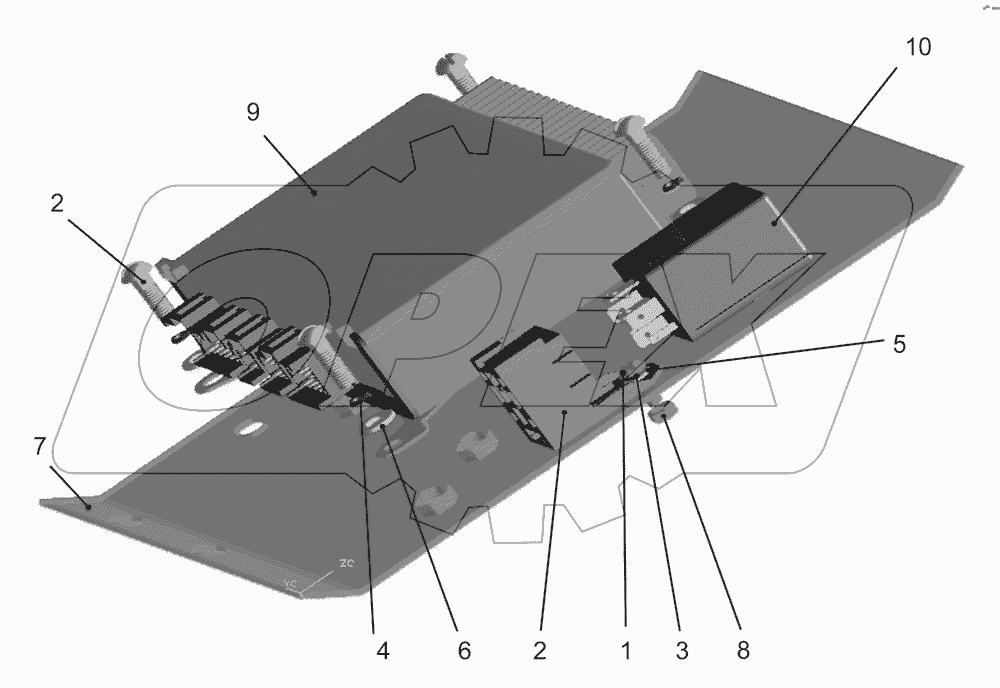 Установка электронного блока АБС на автомобиле