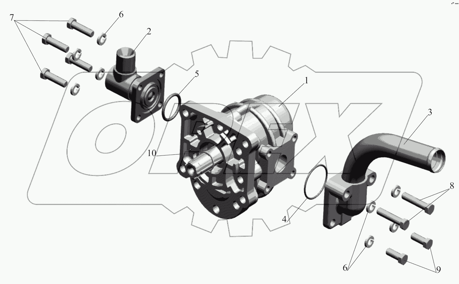 Насос с арматурой 551605-8604010