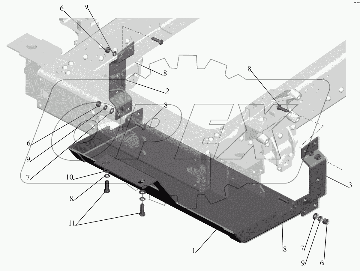 Установка защиты радиатора 630308-1300050