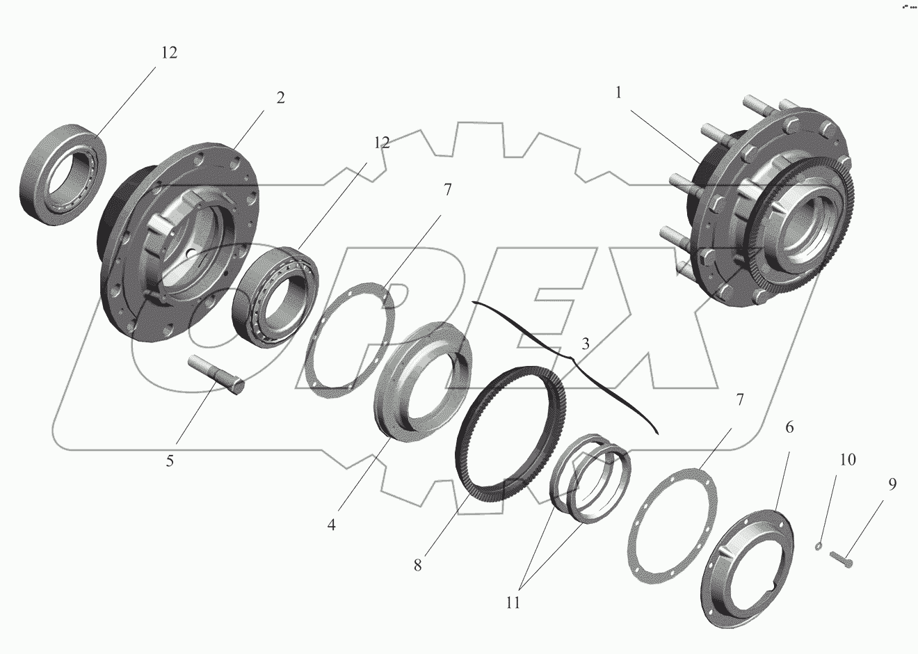 Ступица заднего моста
