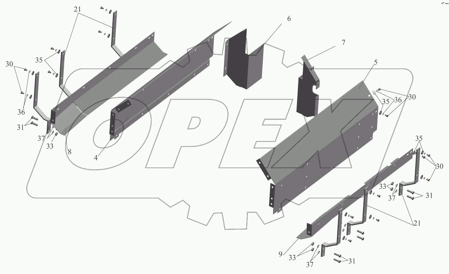 Установка шумоизоляционных экранов 642208-1061003