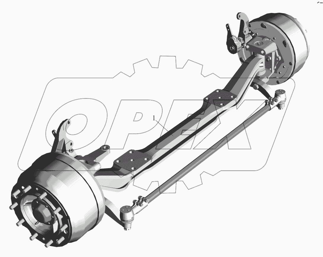 Передняя ось 543265-3000015