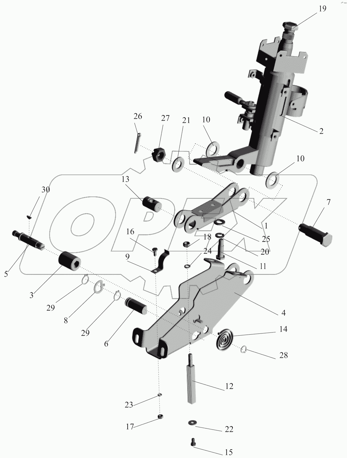 Кронштейн с колонкой 64221-3403008