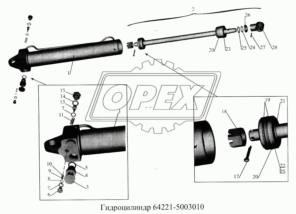 Гидроцилиндр 64221-5003010