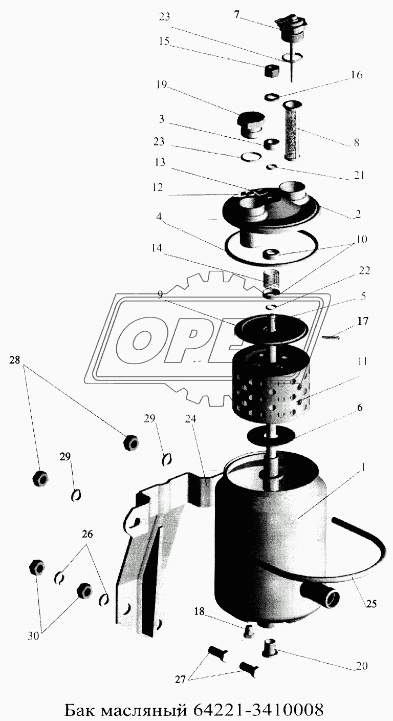 Бак масляный 64221-3410008