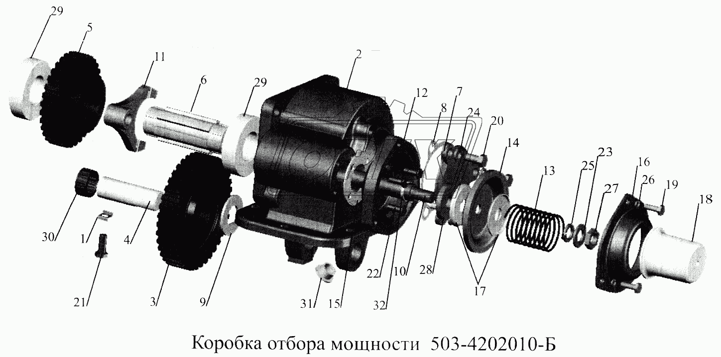 Коробка отбора мощности 503-4707010-Б