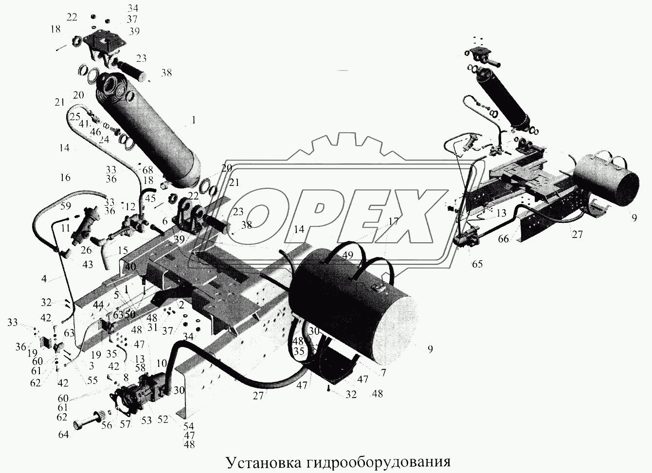 Установка гидрооборудования 1