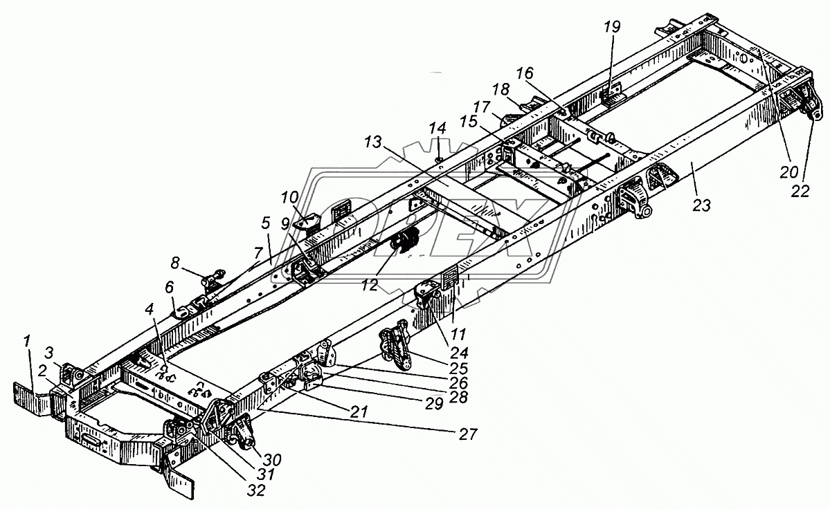 Рама МАЗ-5549