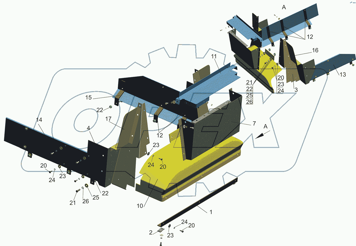 Установка шумоизоляционных экранов 555003-1061003-005