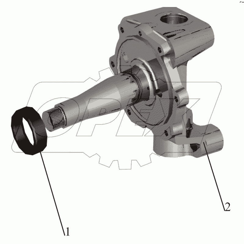 Кулак поворотный 6430-3001009