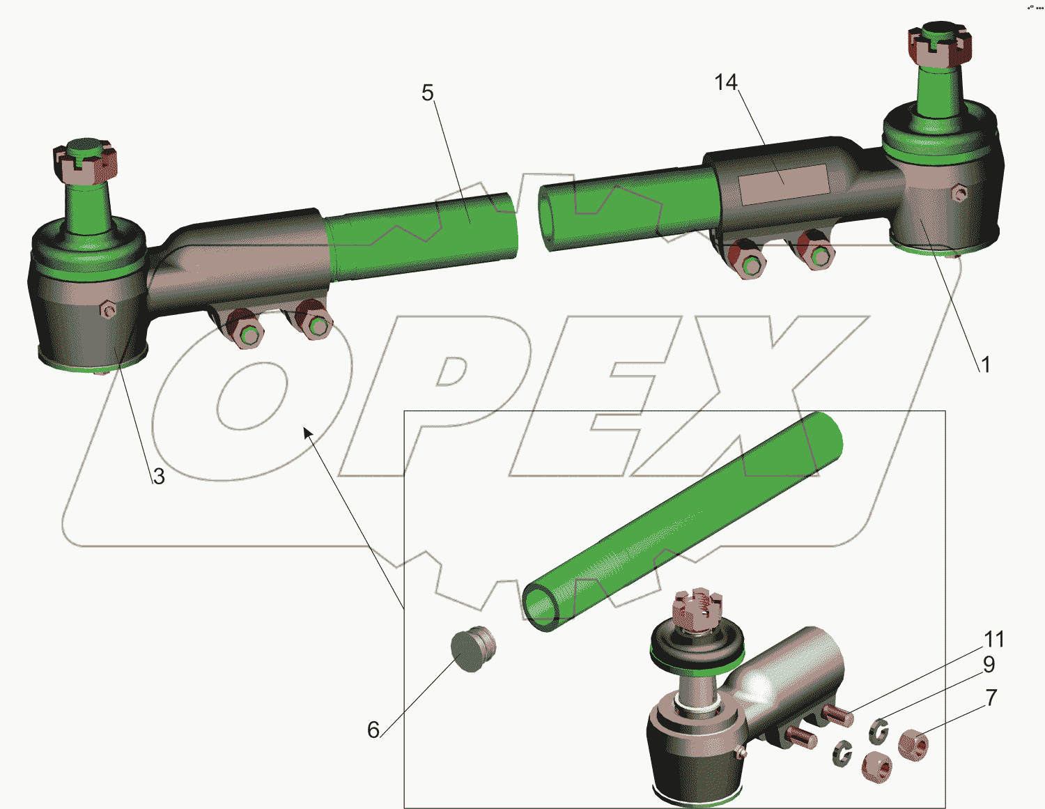 Тяга поперечная 64221-3003052