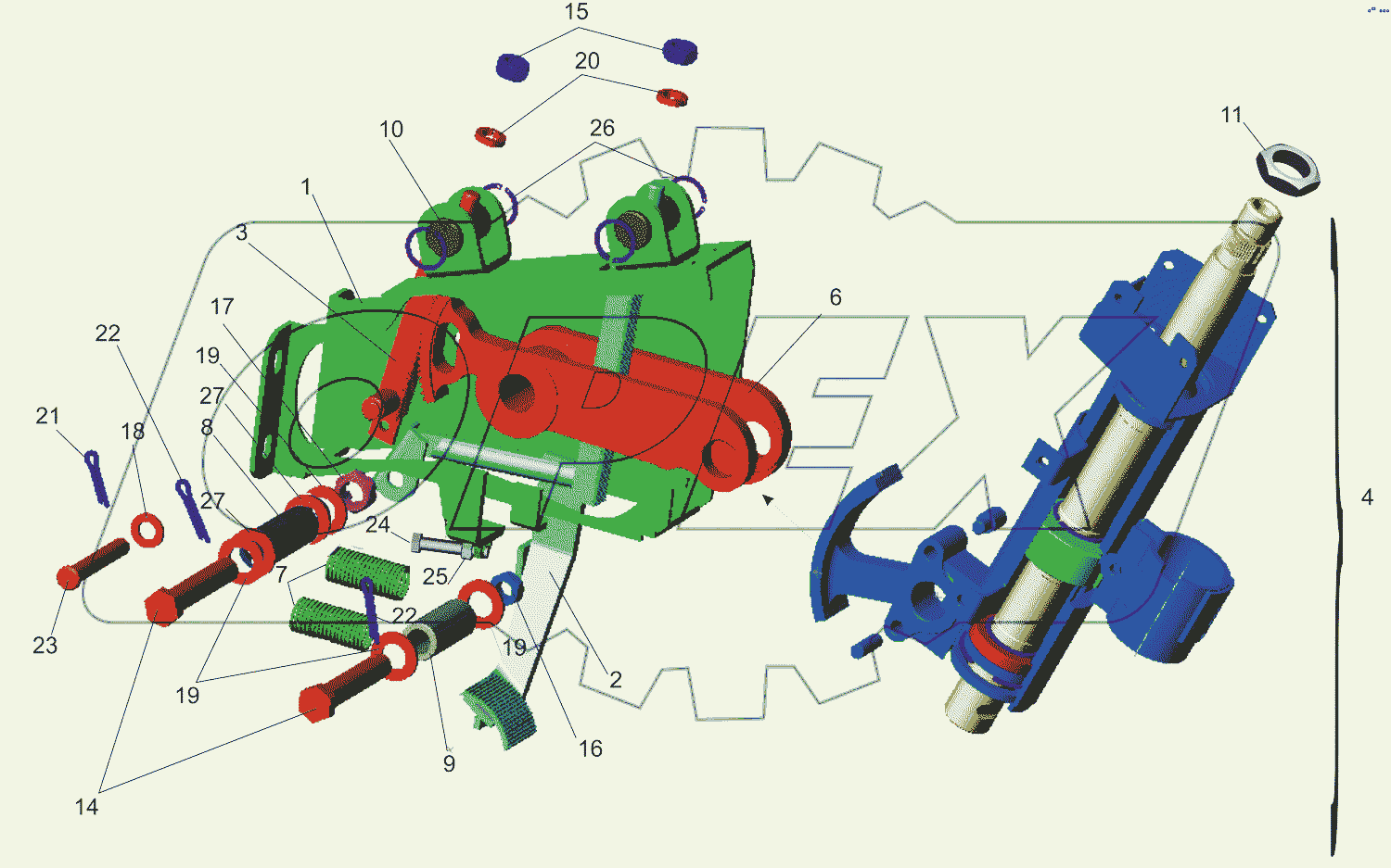 Кронштейн с колонкой 5440-3403008