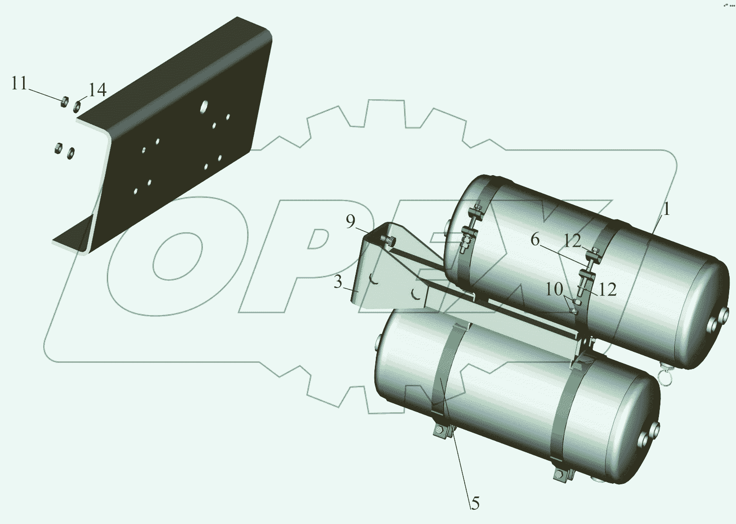Установка ресиверов 650136-3513005