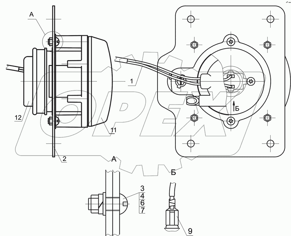 Установка противотуманных фар 447131-3700007-020