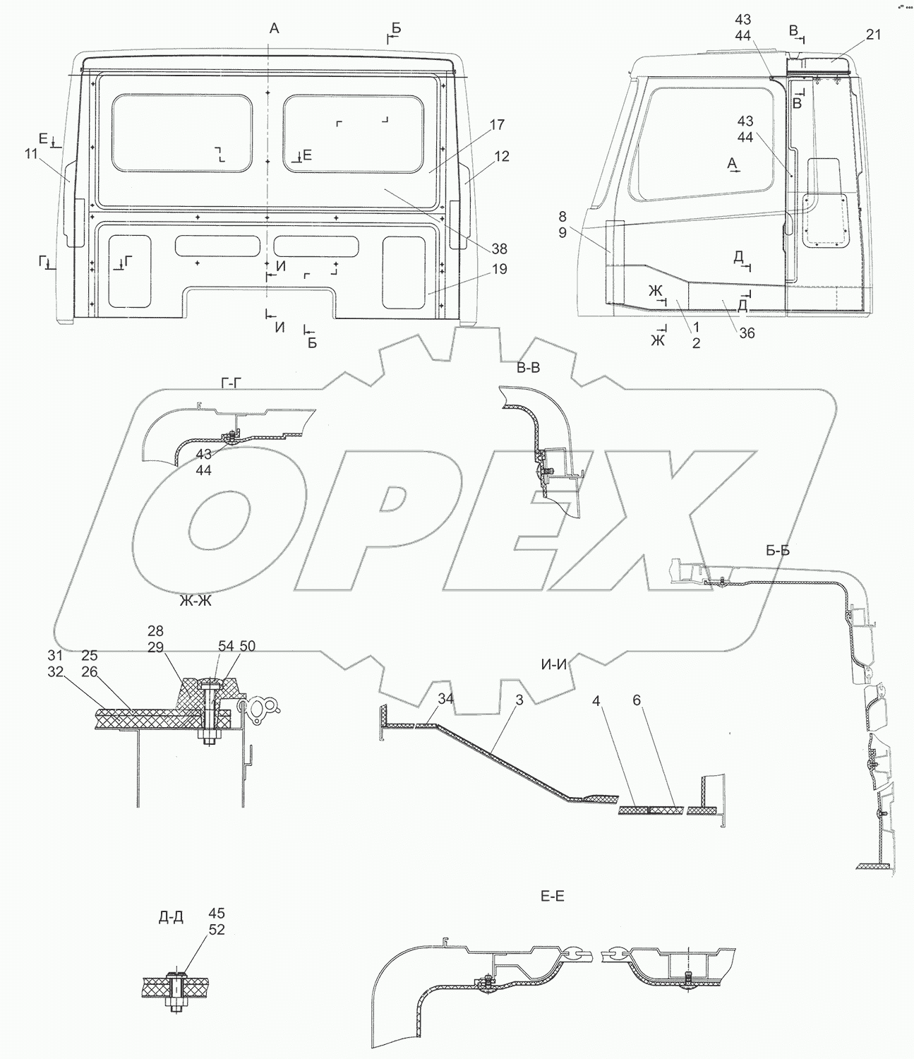 Установка обивок и ковриков 6501-5000100