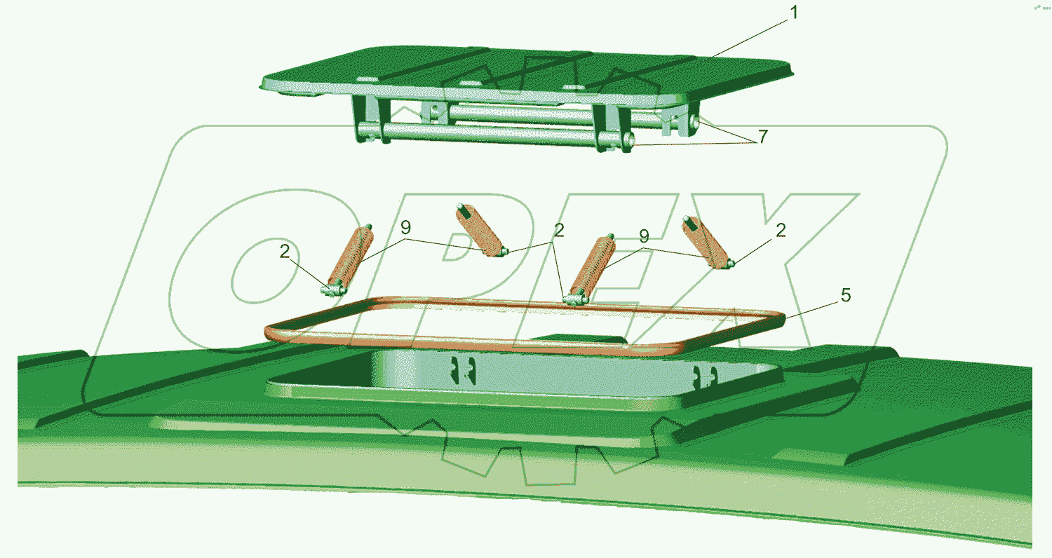 Установка люка 6501-5700010