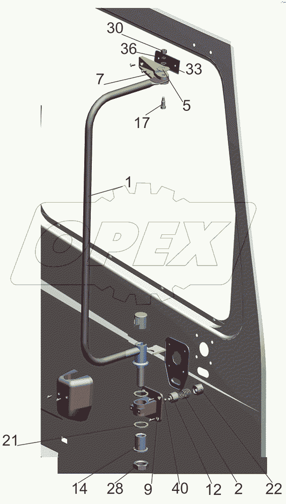 Держатель зеркала 6430-8201010, 6430-8201011
