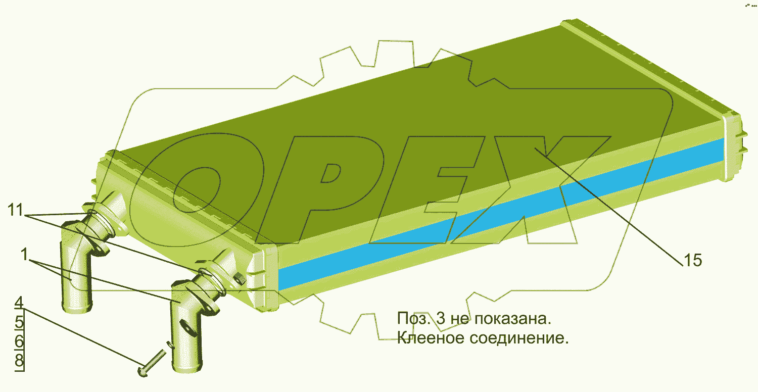 Радиатор отопителя 631019-8101060