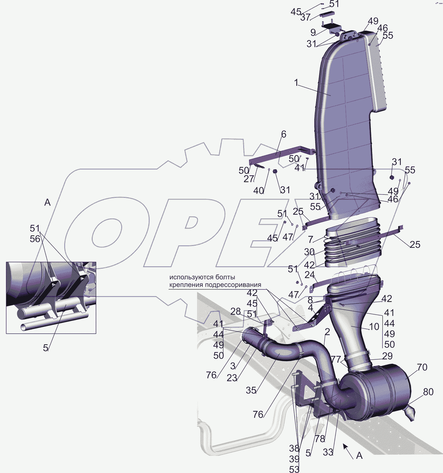 Крепление воздушного фильтра 5340V4-1109002-000