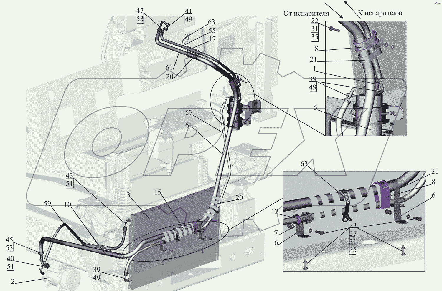 Установка кондиционера 4371V2-8100004-000