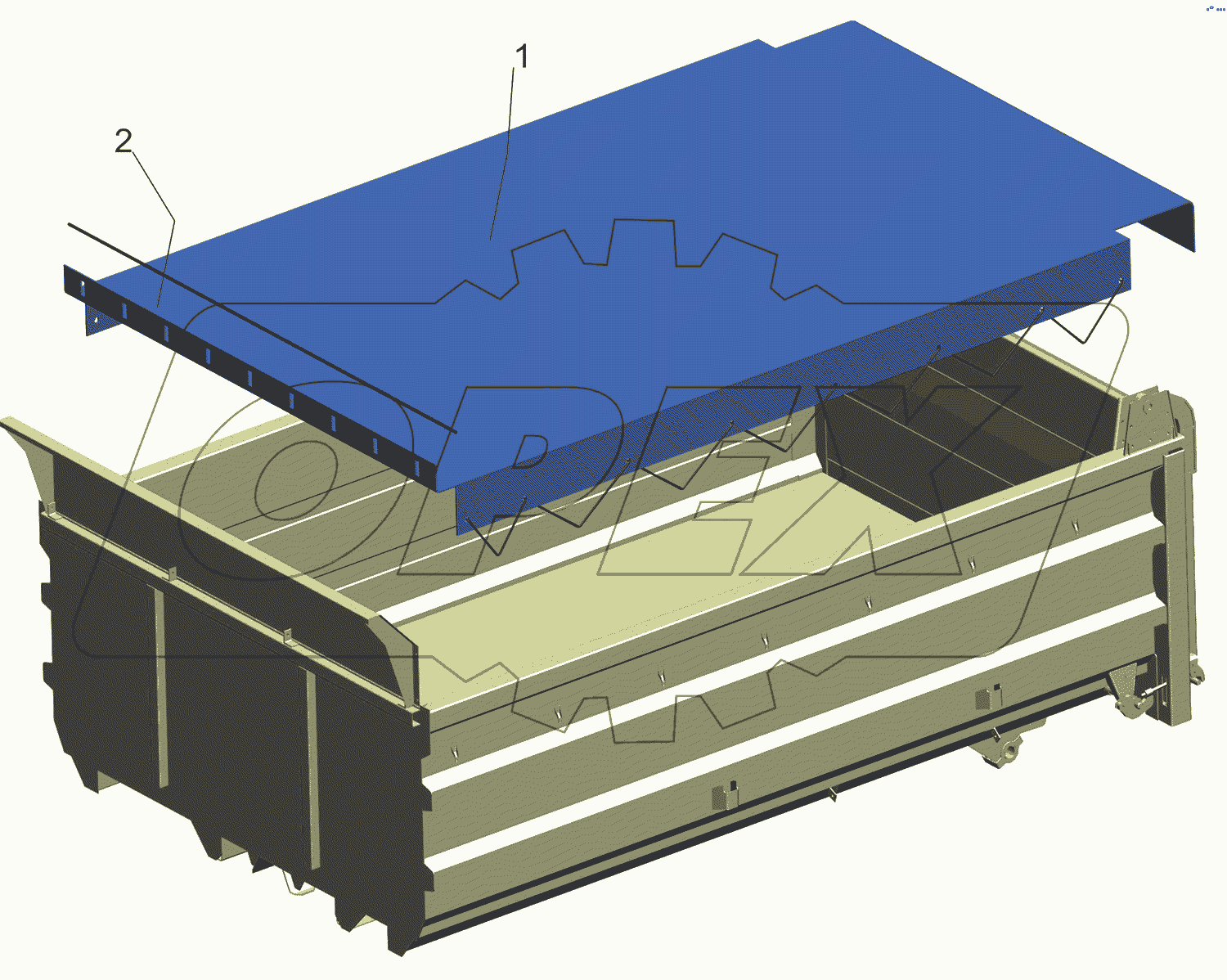 Установка тента 5550-8500004