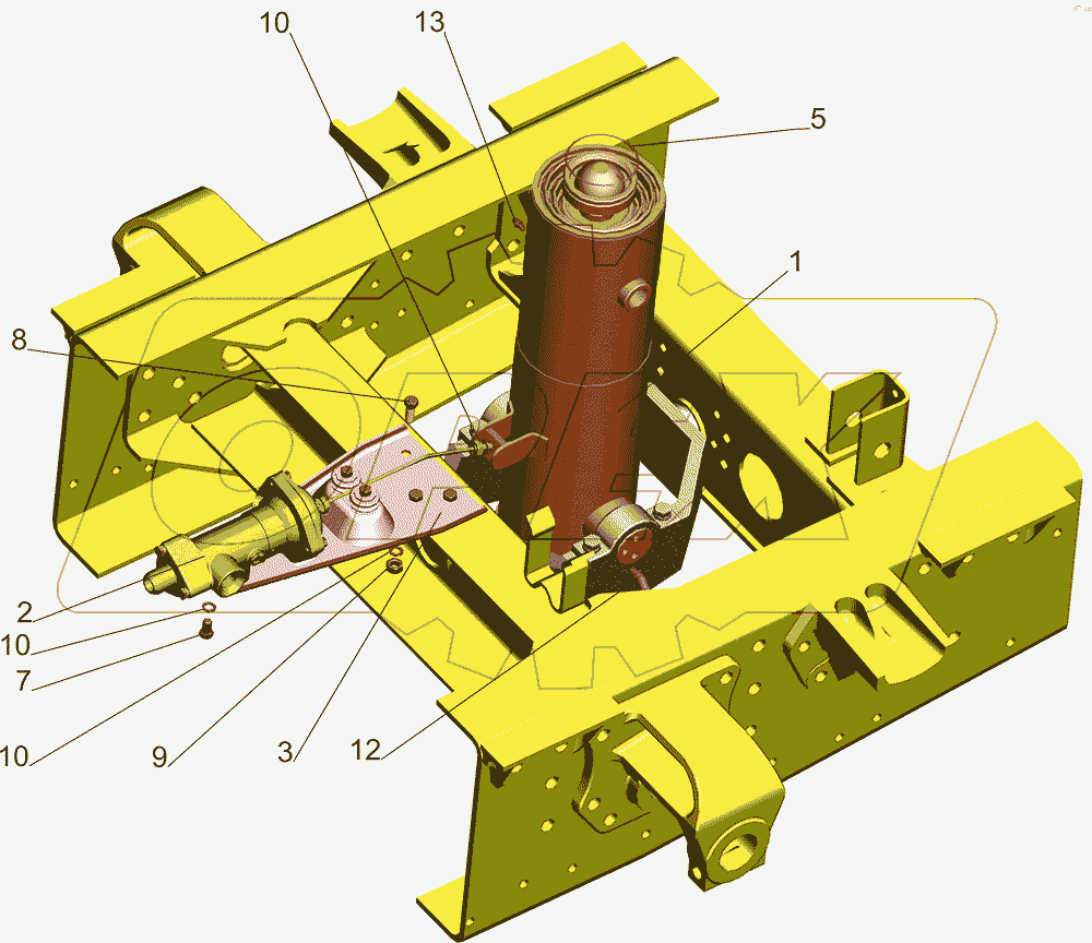 Установка цилиндра и клапана 5550-8603500