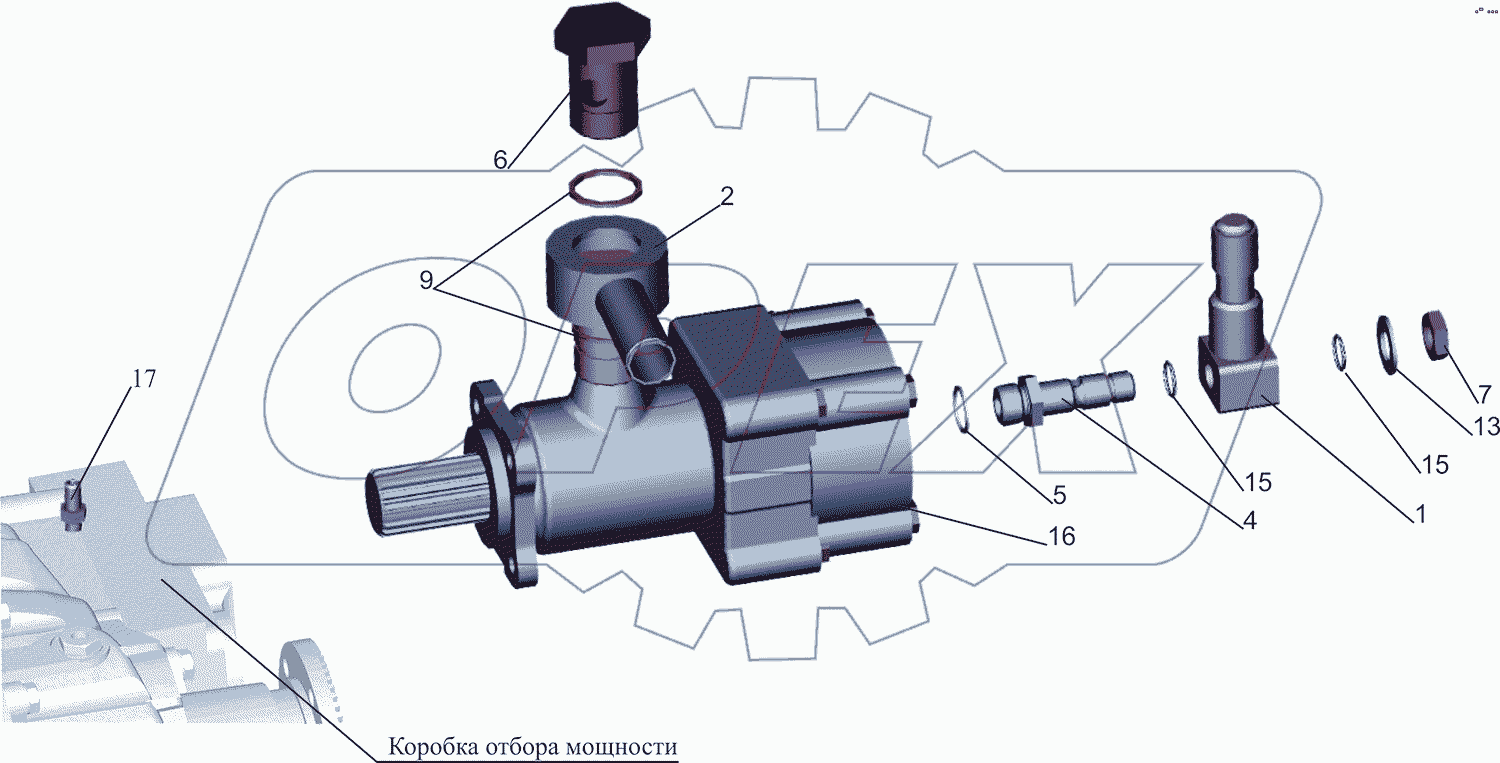 Насос с арматурой 5550V3-8604010-000