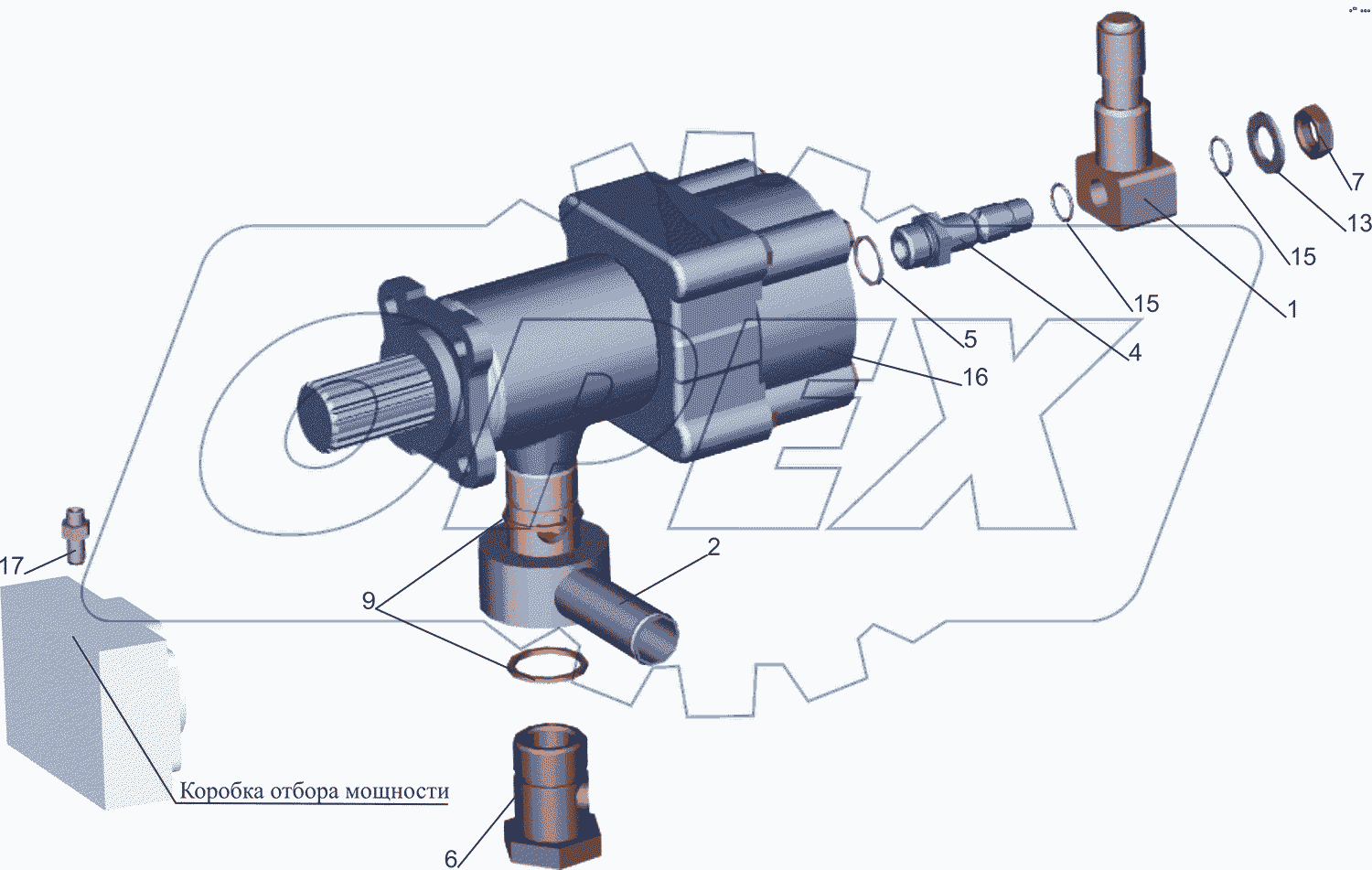 Насос с арматурой 5550V5-8604010-000