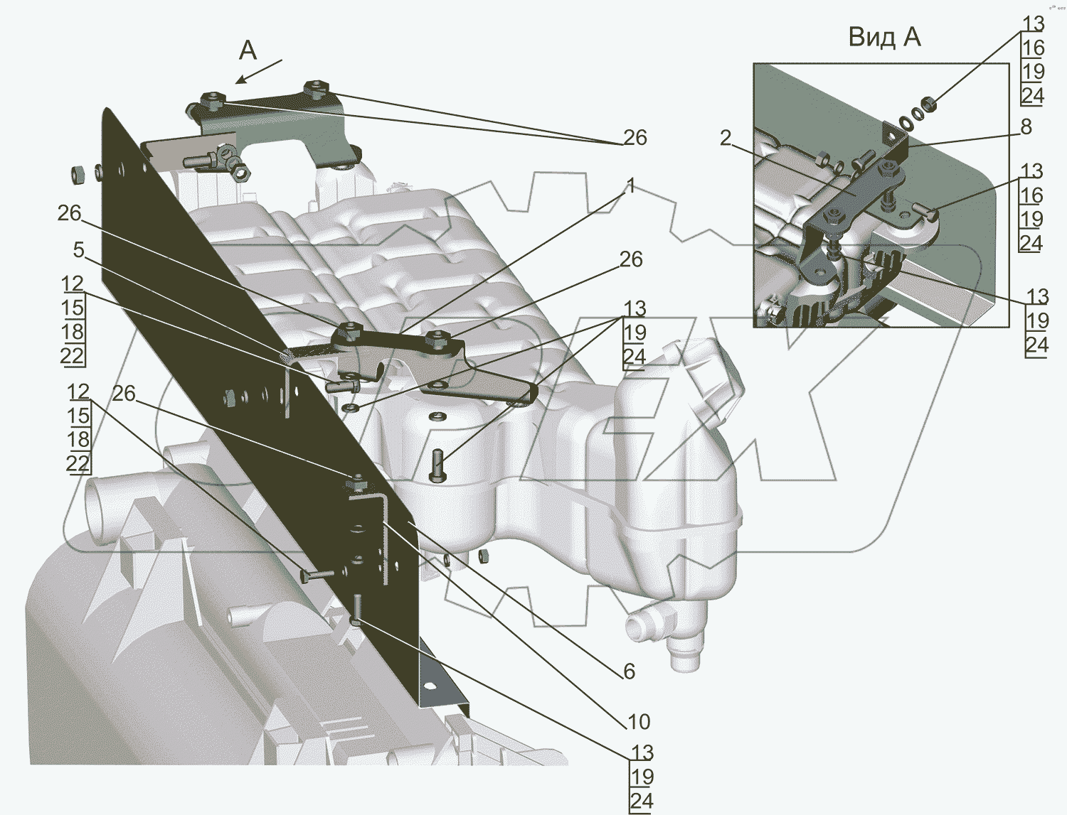 Крепление расширительного бачка 5340V4-1300014-000
