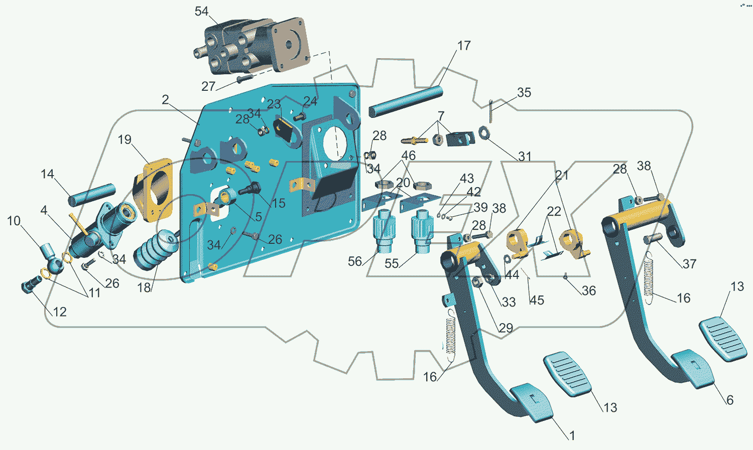 Блок управления сцеплением 6430A5-1602004