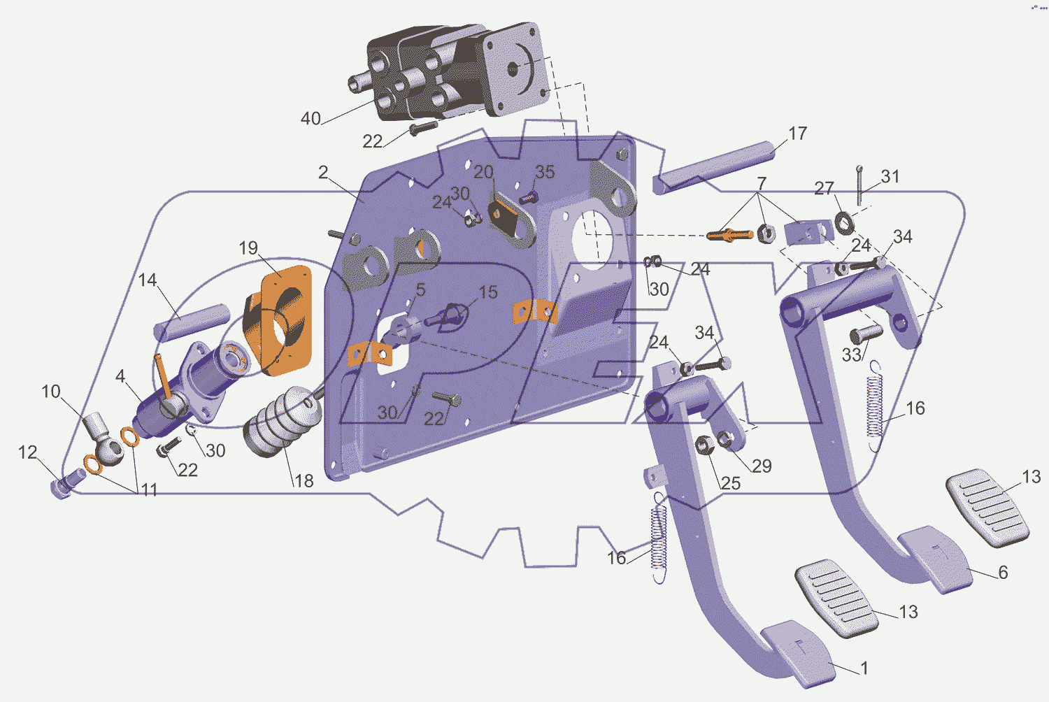 Блок управления сцеплением 64301-1602004