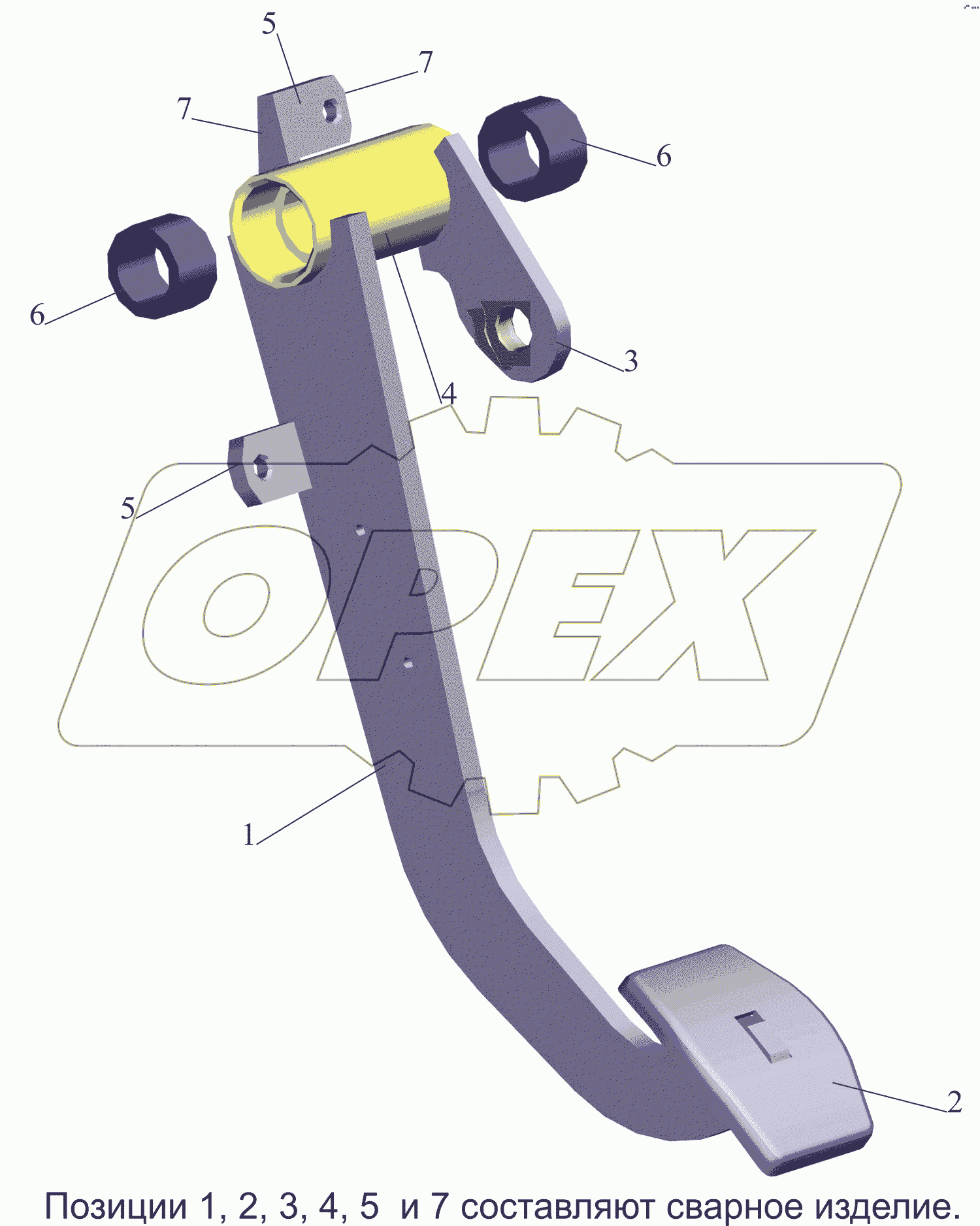 Педаль 6430-1602112, 64302-1602112