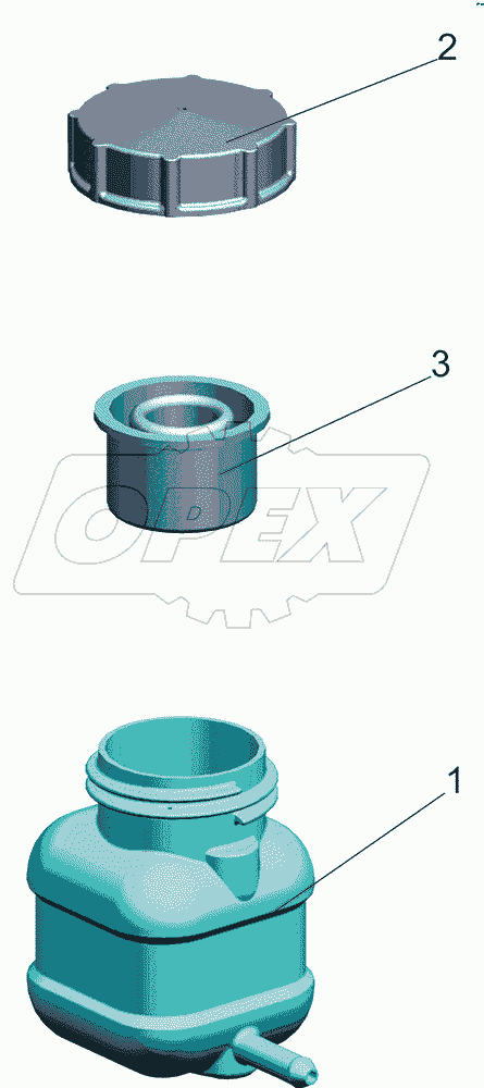 Бачок 64221-1602560