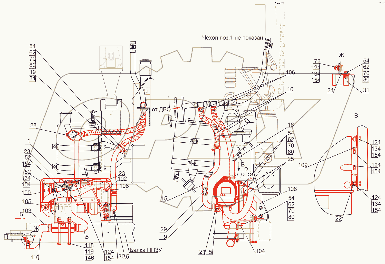 Крепление подогревателя 555035-1015001-030