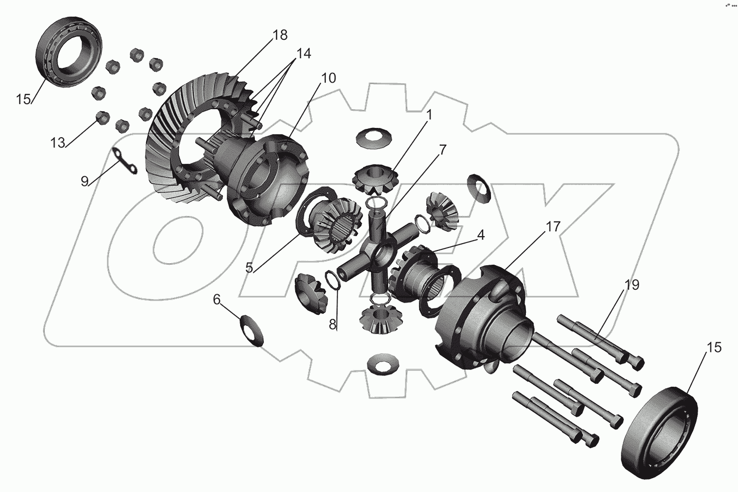 Дифференциал 555003-2403010, 5336-2403010-020