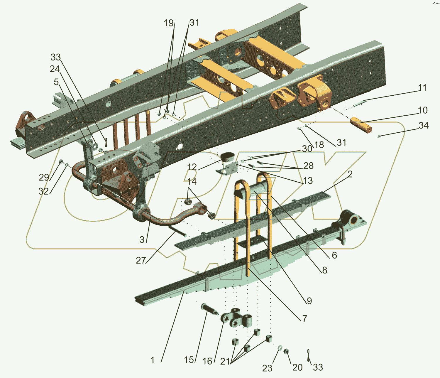 Установка подвески задней 5550B5-2900002