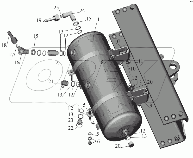 Установка ресивера 6422-3513006-30