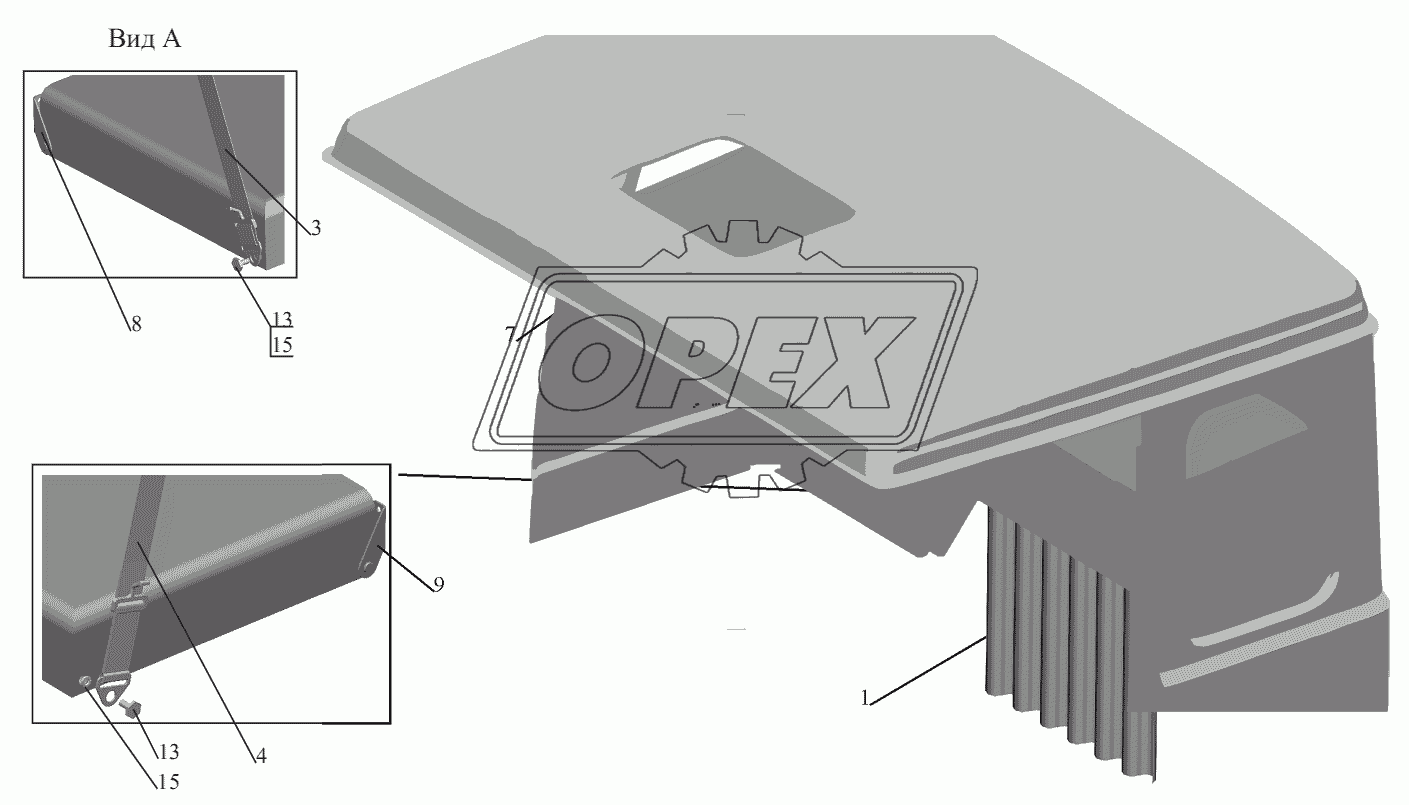 Установка верхнего спального места 64221-8200011