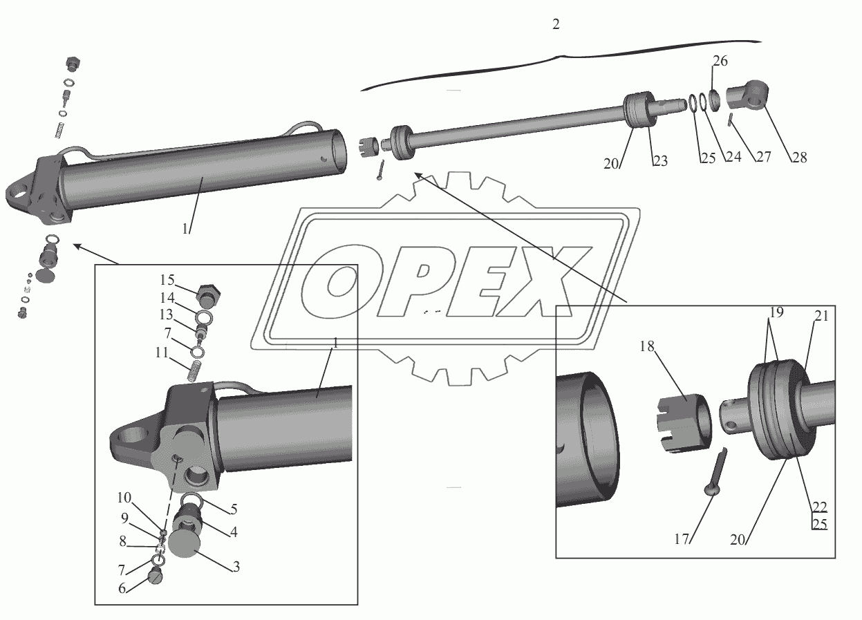 Гидроцилиндр 64221-5003010