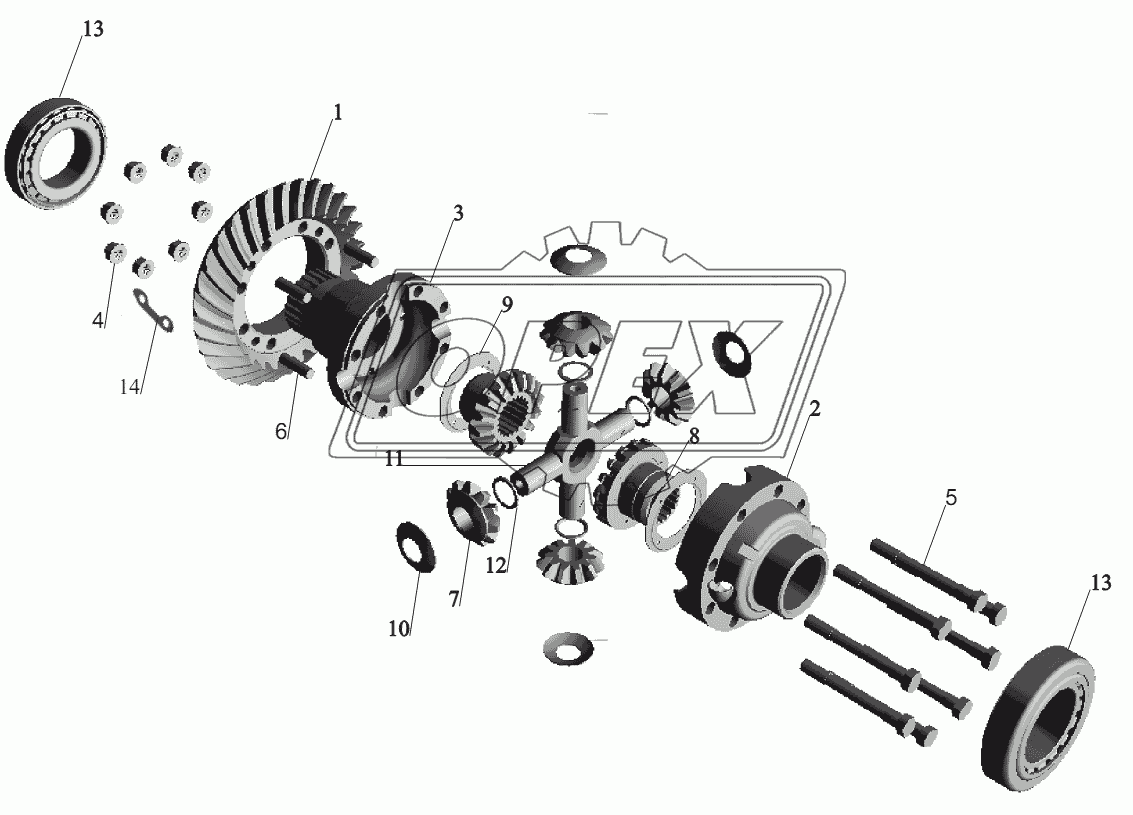 Редуктор заднего моста. Дифференциал