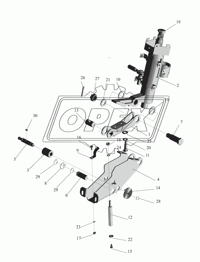 Кронштейн с колонкой 64221-3403008