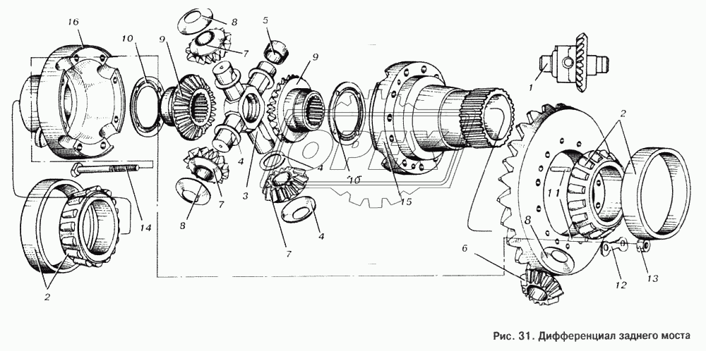 Дифференциал заднего моста