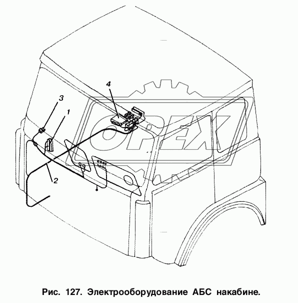 Электрооборудование АБС на кабине