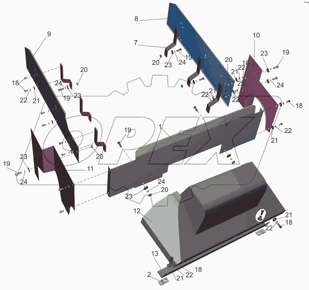 Установка шумоизоляционных экранов 631019-1061003-006