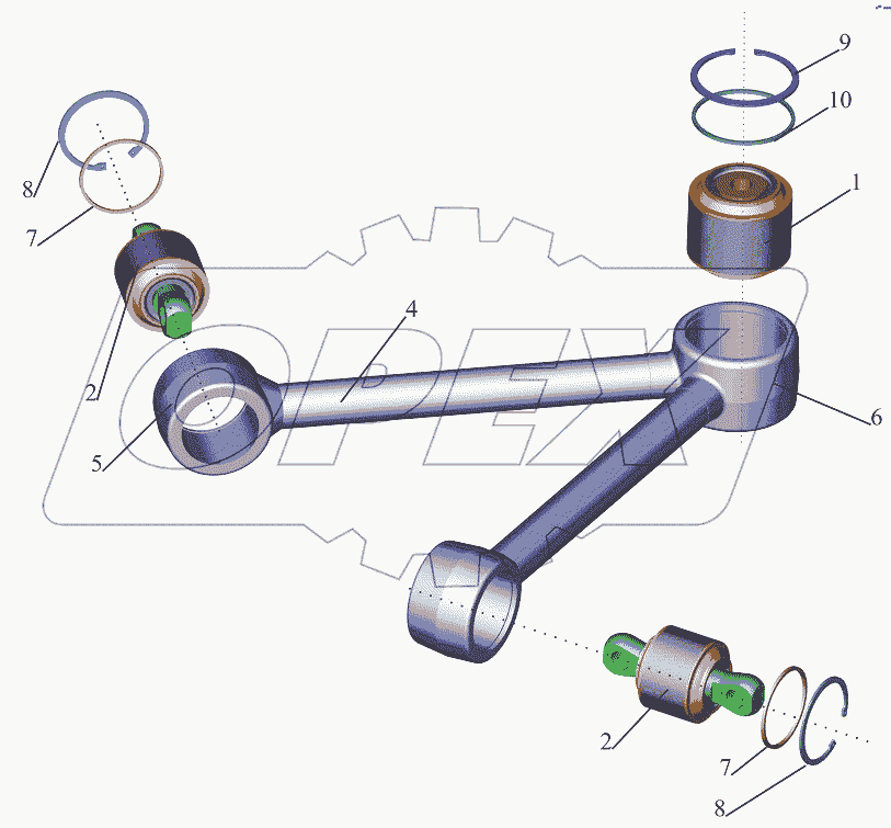 Штанга реактивная 6430-2919015