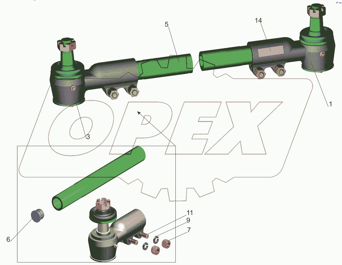 Тяга поперечная 64221-3003052